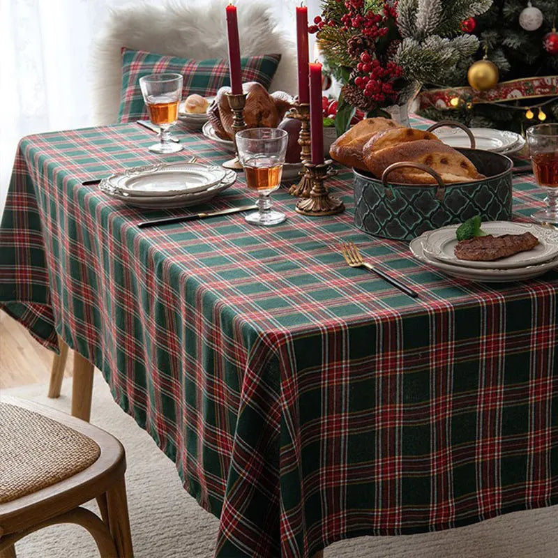 Nappe à Carreaux de Noël