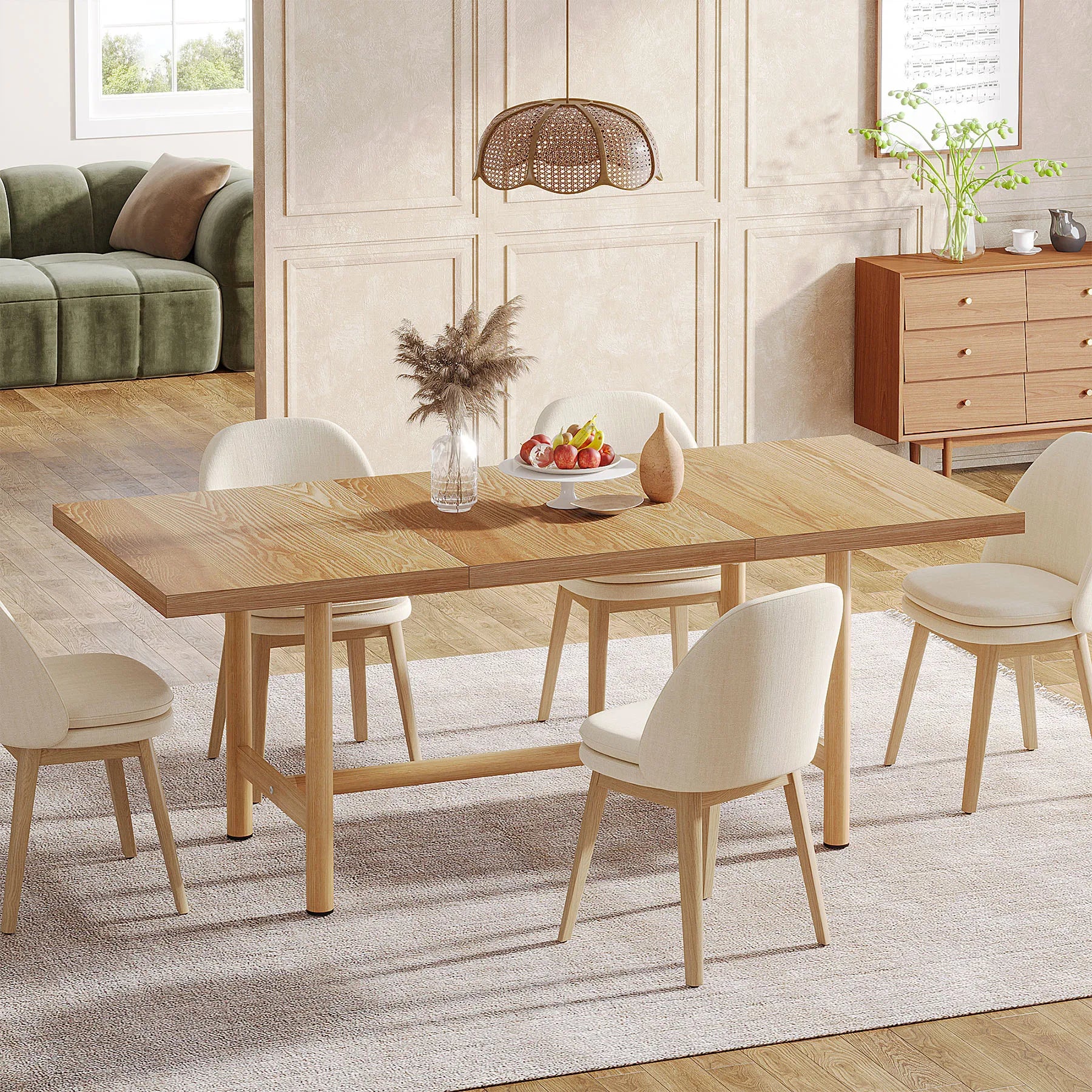 Charme Rustique – Table de Ferme