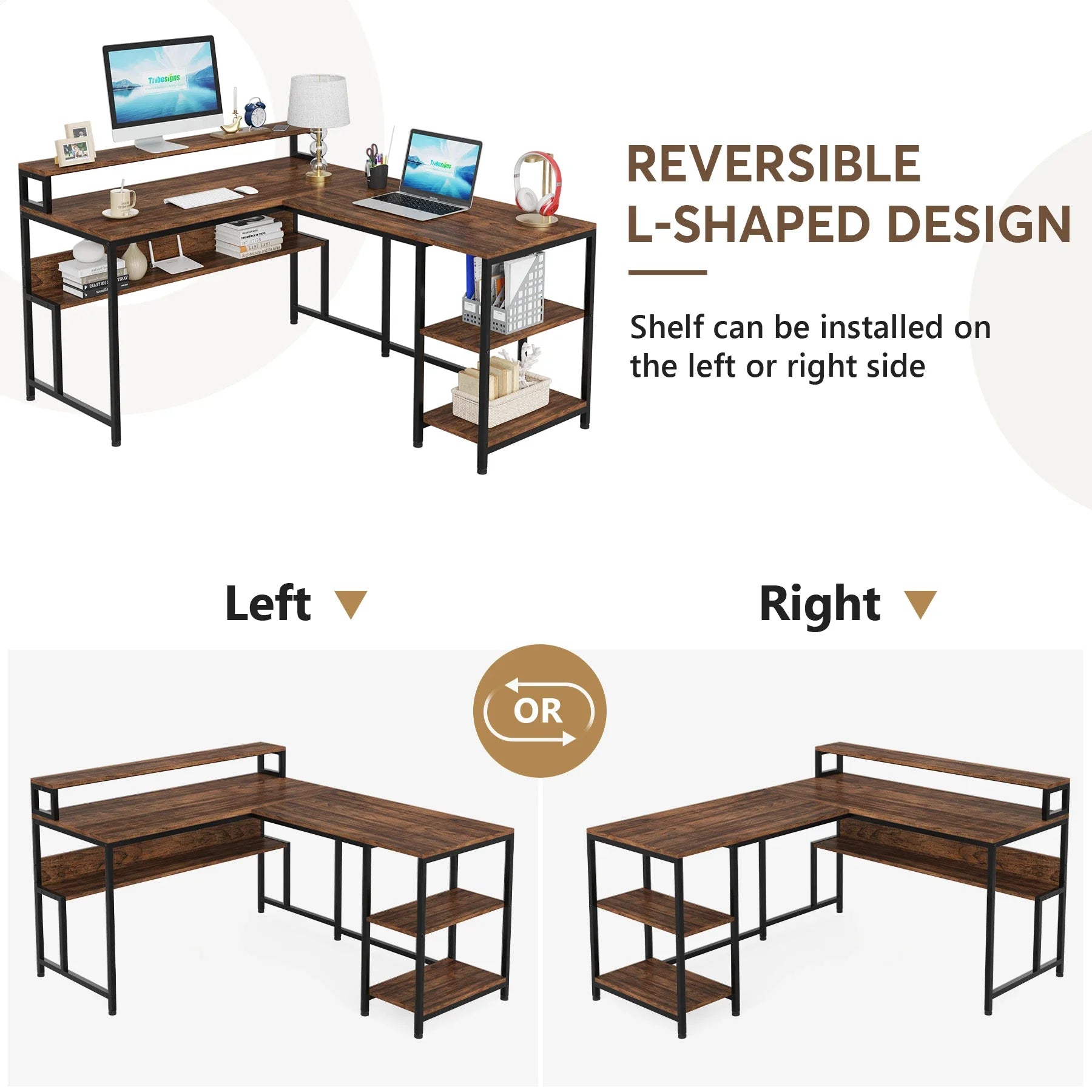 Panorama Réversible – Bureau d’Angle Multifonctions