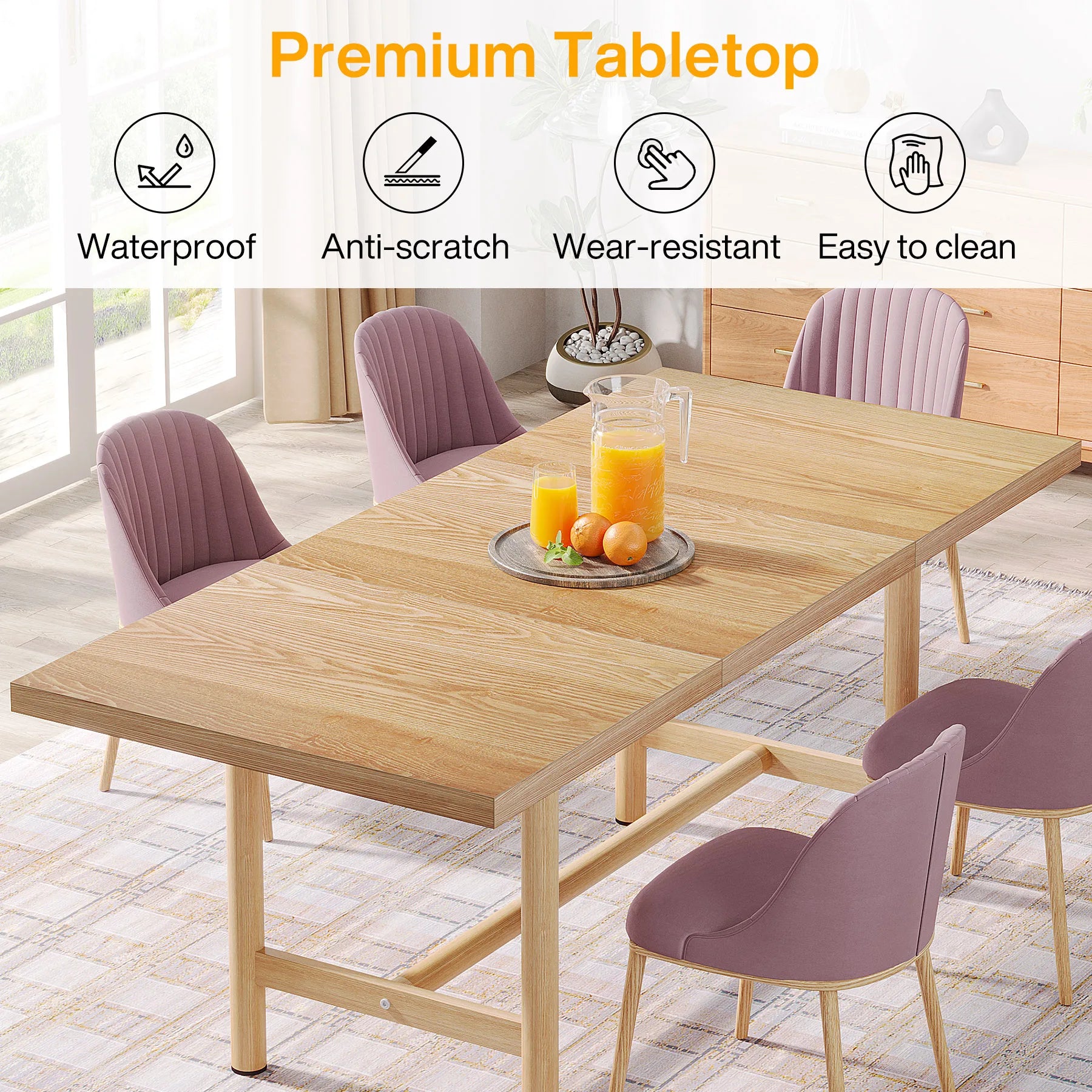 Charme Rustique – Table de Ferme