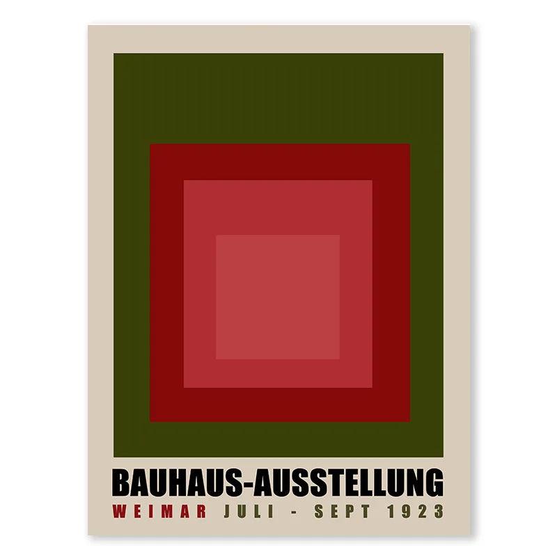 Harmonie des Carrés Bauhaus-Ausstellung – Affiche murale