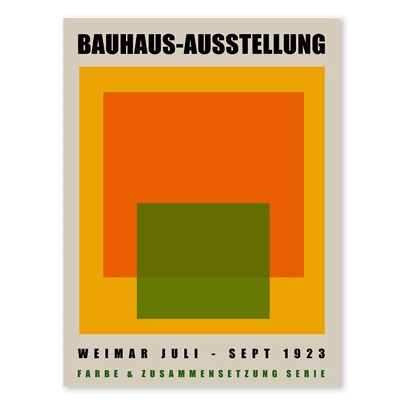 Couleurs et Composition Bauhaus-Ausstellung – Affiche murale