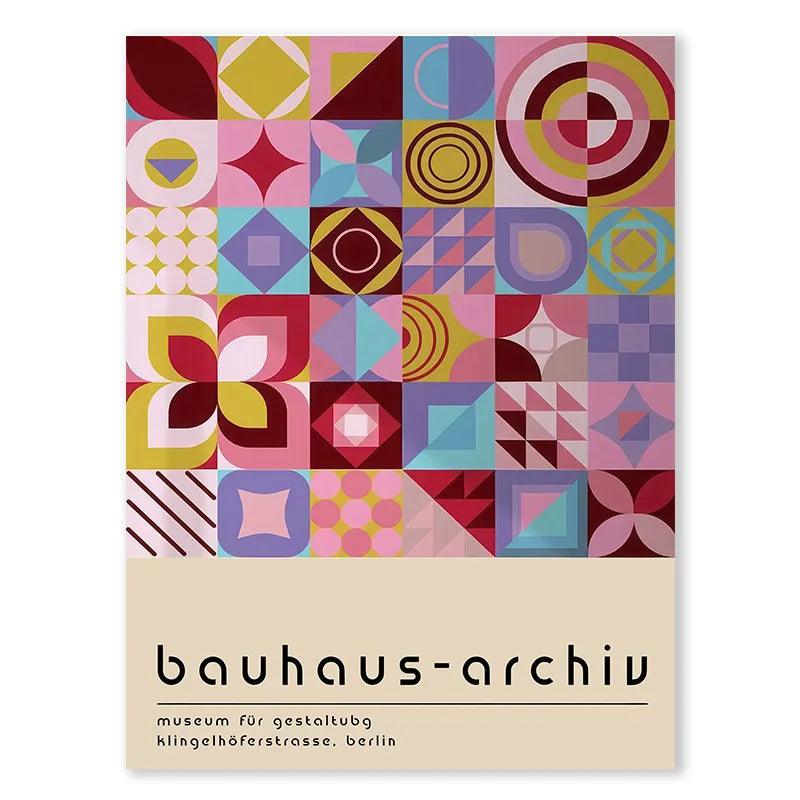 Mosaïque Moderne Bauhaus-Archiv – Affiche murale