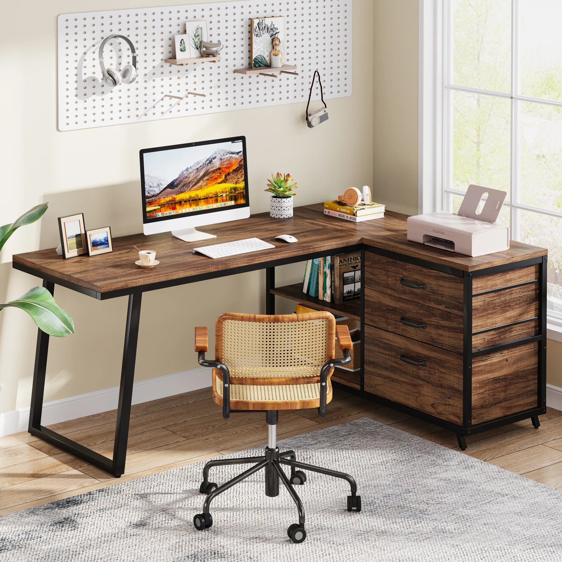 Modularité Élégante – Bureau d’Angle